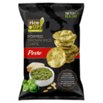 Rice Up Popped Brown Rice Chips With Pesto 60gm