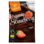 لاندجارتن فراولة عضوية بالشوكولاتة الداكنة 50 جم