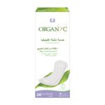 فوط صحية يومية مسطحة خفيفة التدفق من القطن العضوي 100% - 24 حبة