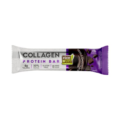 RiceUP! Collagen Protein Bar Triple Chocolate, 50 g