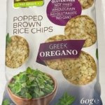 Rice Up Popped Brown Rice Chips With Oregano 60gm