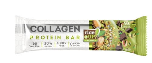 RiceUP! Collagen Protein bar pistachio 50gm